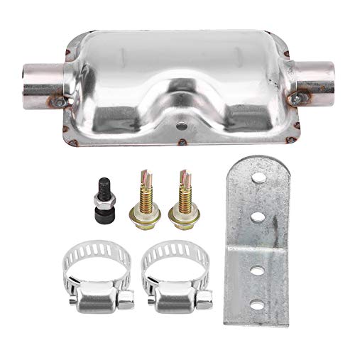 Dieselheizung Abgasschalldämpfer, 24mm Schalldämpfer Heizung Abgasschalldämpfer mit Klammerschraube AbgasschalldäMpfer für Parkheizung Set, Auspuff Kit Heizung, Abgasrohr