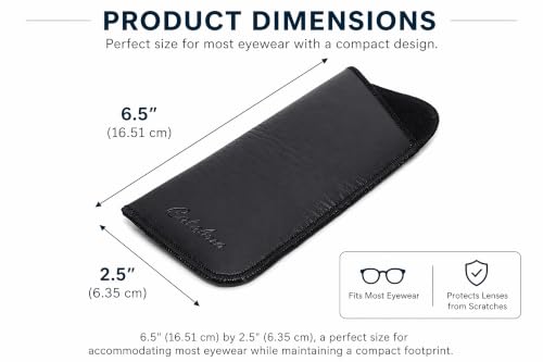 Image of Mens Slim Half-Clip Case in Black or Brown (Black (No-Clip)) - 12PACK