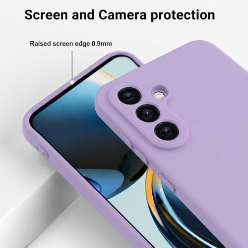 Image of Back Cover Compatible with Samsung Galaxy S26 5G | Full Camera Protection | Premium Liquid Silicon Case | Flexible Bumper Case for Samsung Galaxy S26 5G (Purple)