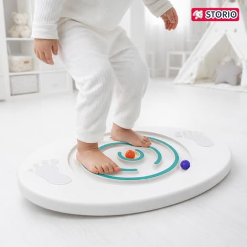 Image of Storio Balance Board for Kids Age 5+ Years | Improves Balance, Coordination & Core Strength | Indoor & Outdoor Fitness Toy | Non-Slip Durable Design | Fun Active Play & Exercise Toy for Boys & Girls