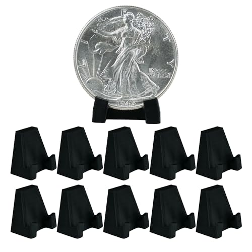 Pineapple Coin Display Stand Holder Easel Coin Stands for Display One Coin Holders Small Plastic Collector (10 Pack)