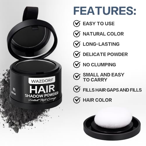 Wazdorf Store Wazdorf Cover-Up Hair Powder Black 4g - Image 7