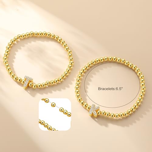 Fimhut Zircon Letter Bracelets - image 7