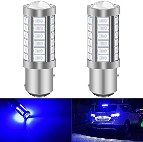 KATUR 4pcs BAU15S 7507 1156PY PY21W 5630 33-SMD Amber 900 Lumens Super Bright LED Turn Tail Brake Stop Signal Light Lamp Bulb 12V 3.6W