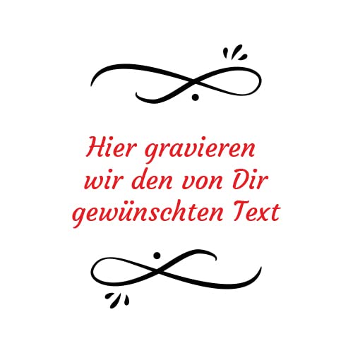 polar-effekt Leonardo Puccini Weinglas mit Gravur des Namens – Wein-Glas 560 ml Geschenkidee - Motiv Wunschtext - Wine Glass - mit eigener Botschaft - Weihnachten - Weißwein, Rotwein