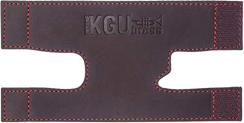 KGUBrass Protector de válvula de trompeta de piel por KGU Brass. Edición limitada, Rojo