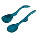 Rachael Ray Nonstick Kitchen Tools and Gadgets  Lazy Spoon/Lazy Ladle Set, 2-Piece, Marine Blue, Small - 46834