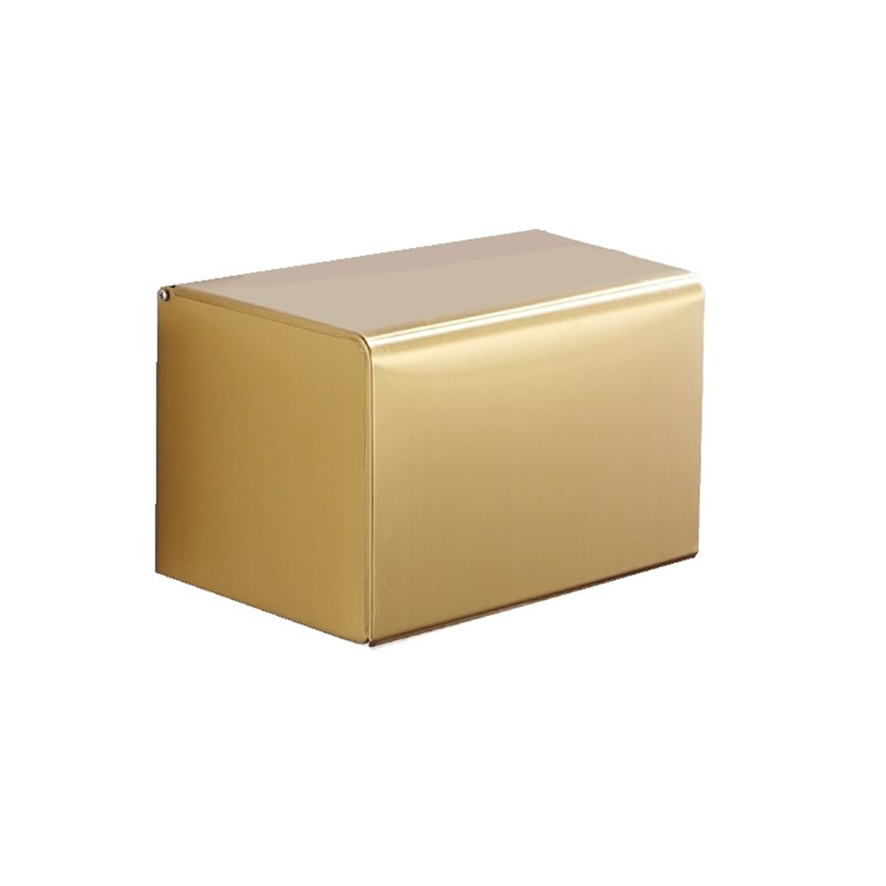 CTRLZS Bathroom Storage Paper Rack Waterproof Tissue Holder Bathroom Accessories Golden Toilet Paper Rack