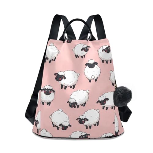 Sac à dos mouton avec ouverture arrière antivol et poches latérales pour ranger vos affaires