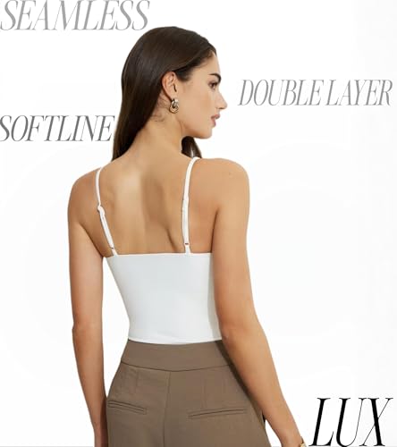 Image of SIGHTBOMB Ultra Soft V Neck Slim Adjustable Strap SOFTLINE ' Double Layer ' Afford LUX Cuddle TEE for Women