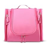 Neceser de Viaje NuoYo 3 Espacio/L Neceser Maquillaje Organizador de Viaje Neceser con Gancho、Tturismo、Viaje o de Negocios (Hombres/Mujeres)