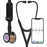 3M Littmann Core Digital-Stethoskop MIT GRAVUR Digitalstethoskop (Rainbow-Schwarz)