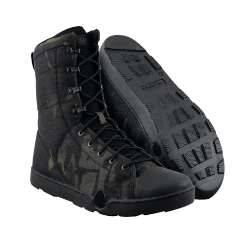 Image of Altama Unisex Maritime Assault 8 inch Tactical Boots | Drainage Ports, Safety Toe, High-Traction Outsole, PU Midsole & Footbed