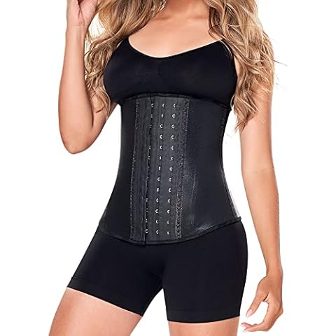 Ann Chery 2045 Metallic Edition 2021 3 Hooks Women Latex Black Waist Cincher Cover
