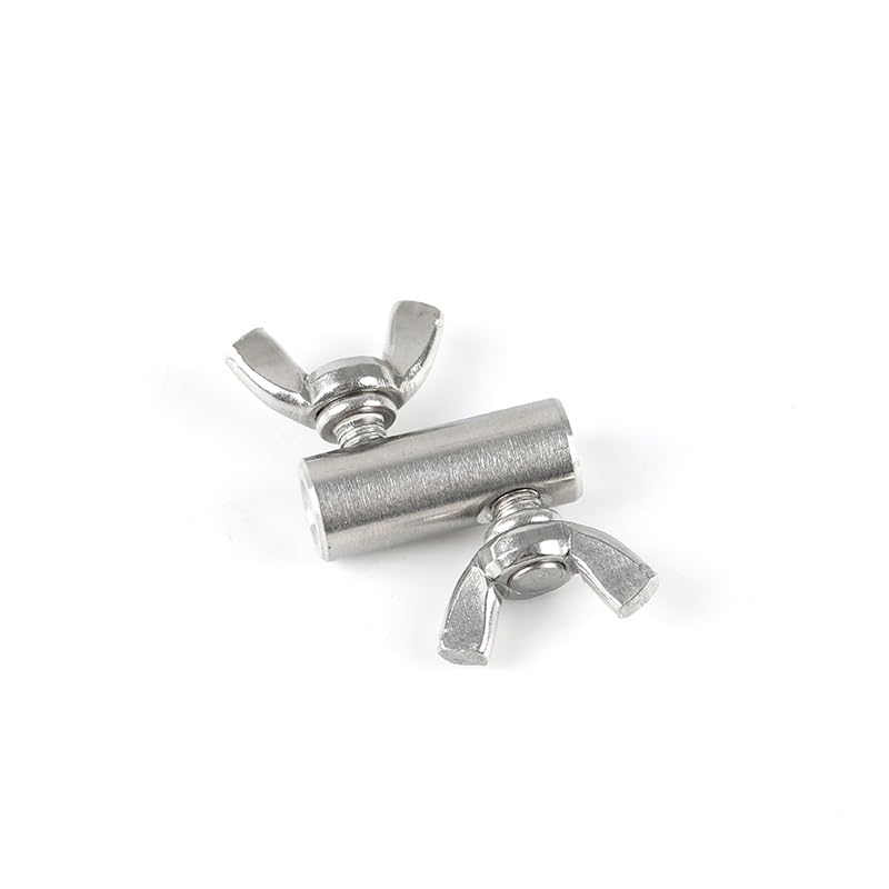 Morsetti Per Fune 12 pz 304 Corda In Acciaio Inox Blocco Manuale Cattura Elementi di Fissaggio Fibbia A Farfalla for Acciaio Doppio Filo Clip di Corda 1.5/2/3/4/5/6mm Morsetti Per I Cavi(For 5mm wire)