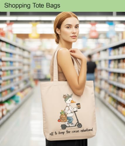 Image of Aesthetic Tote Bag for Women Girls, Stylish Tote Bag for Friends Besties Coworker