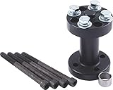 Allstar Performance Fan Spacer, 3.5 in Thick, Bushing/Hardware Included, Aluminum, Black Anodized, Chevy V8 / Ford V8, Each