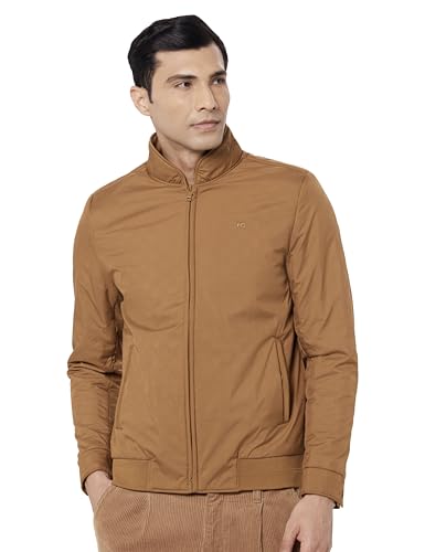 Image of Qube By Fort Collins Men's Regular Fit Lightweight Winter Jacket - Textured Fabric, Warm & Stylish Outerwear