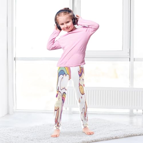 Toddler Girls Leggings Printed Yoga Pants Leggings Rainbow Hair Unicorn for Kids4