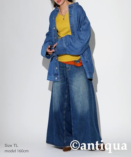 Wide Denim Pants Ladies PK-010424