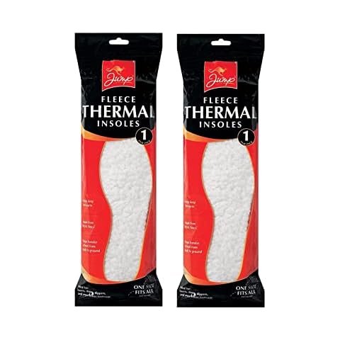 2 Pairs of Thermal Fleece Insoles for Comfort Cover