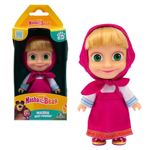 Giochi Preziosi Masha & Michka, Muñeca de 12 cm, Coleccionable, Modelo de Verano de Juguetes para niños a Partir de 3 años, MHA001