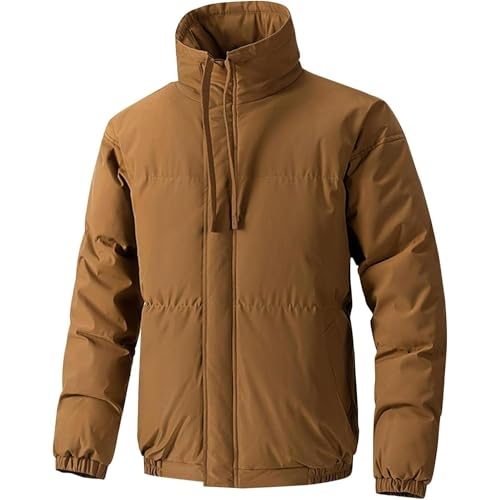Doudoune matelassée pour homme imperméable veste d'hiver à col montant