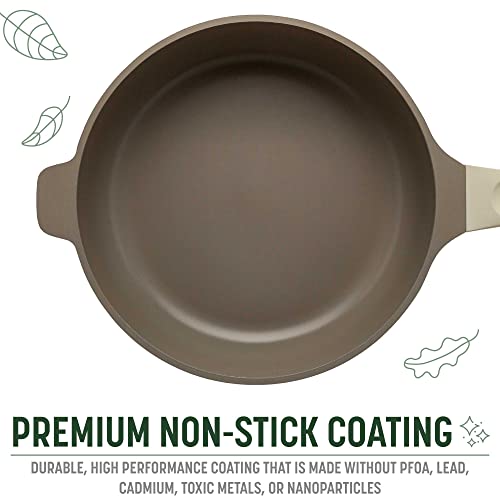 Goodful All-In-One Pan, Multilayer Nonstick, High-Performance Cast Construction, Multipurpose Design Replaces Multiple Pots And Pans, Dishwasher Safe Cookware, 11-Inch, 4.4-Quart Capacity, Linen #TOP4