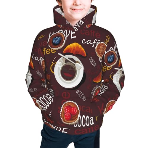 Abstract Watercolors Tartan Kid Hoodies Boys Sweatshirts Girls Pullover with Pocket3
