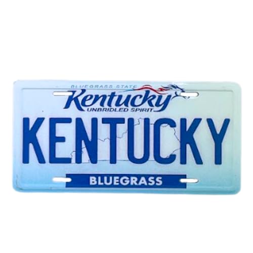 Imán de Nevera Mini Placa Kentucky 3.5 x 1.75 pulgadas