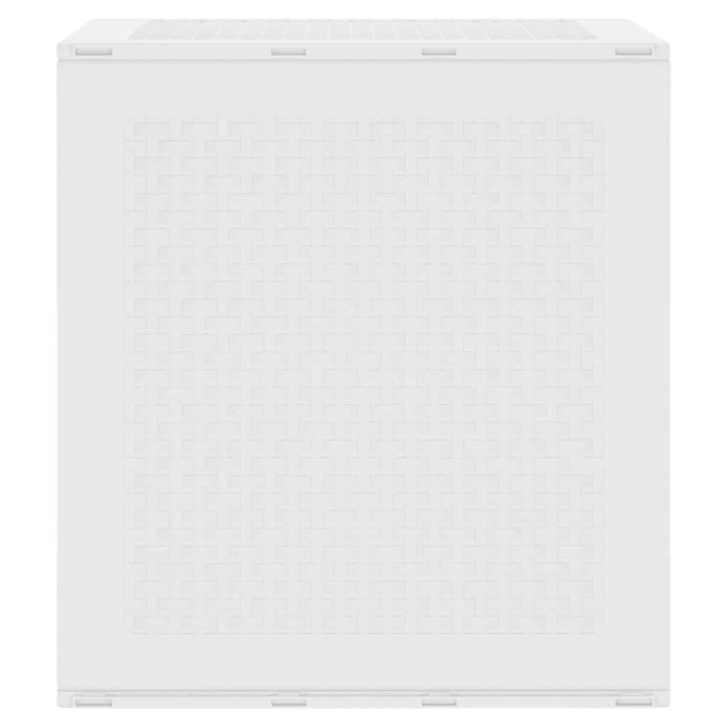 Générique Coffre de Rangement Jardin Blanc 55x53x57 cm PP,Meubles,Mobilier de Jardin,Coffres de Jardin,Blanc,6.7 KG,870581
