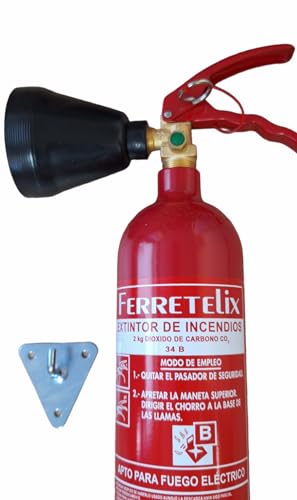 Estintore Ferretelix CO2 2kg con Supporto