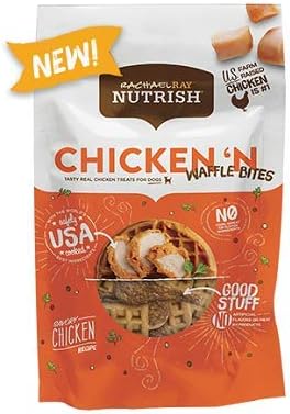Rachael Ray Nutrish Chicken`N Waffle Bites Tasty Treat for Dogs (1-3 oz Bag)