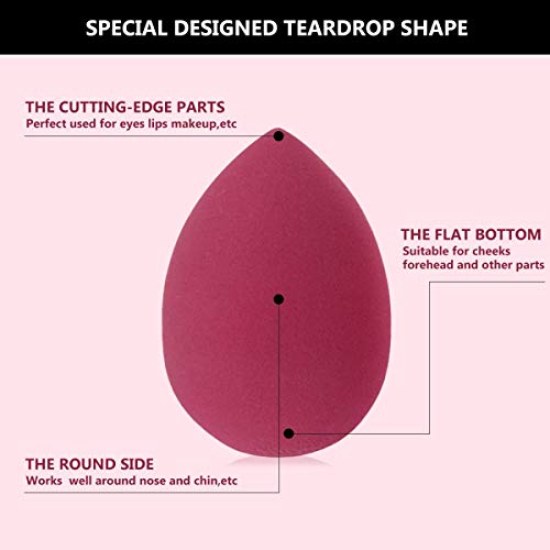 Image of MAYU 2PCS Multicolor Makeup Sponges Set Blender Beauty Cosmetics Tool Flawless Facial Powder Puff Foundation Sponge