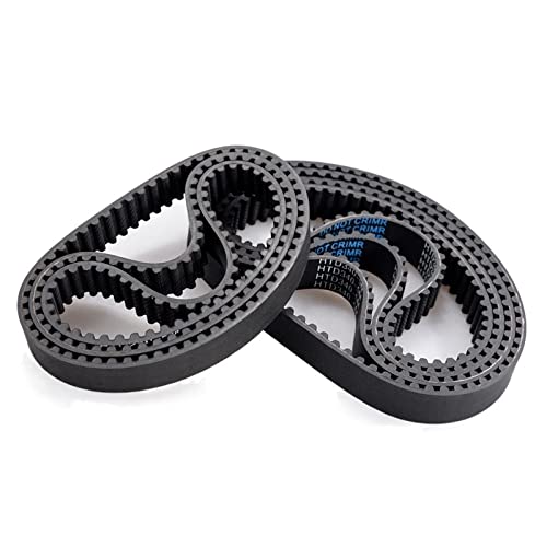 AXWERB Premium 10pcs HTD 5M Timing Belts, 255/260/265/270mm Length 10/15/20/25mm Width 5mm Pitch Rubber Pulley Belt Synchronous Belt (Length : 255mm, Width : 15mm)