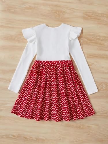 Image of Buy & Try Zoya Lycra Printed Girl's Frock Full Sleeve Dress