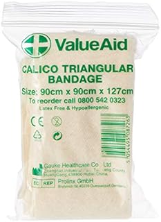 Value Aid Calico Triangular Bandage - Single