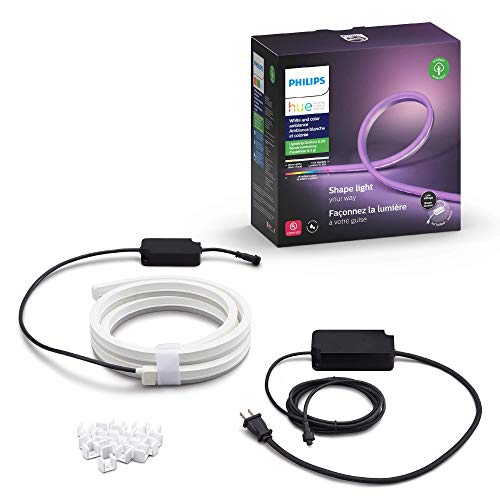 Philips Hue White & Color Ambiance Outdoor LightStrip 2m/7ft (Requires Hue Hub, Works with Amazon Alexa, Apple HomeKit, and Google Assistant) - Image 4