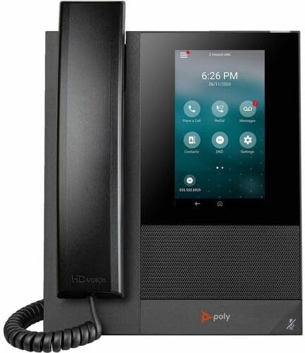 Poly CCX 400 IP Phone - Corded - Corded - Wall Mountable, Desktop - Black - 24 x Total Line - VoIP - 2 x Network (RJ-45) - PoE Ports