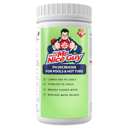 pH Down pH Minus Decreaser 1.5kg For Swimming Pools Hot Tubs & Spas pH Reducer Lowers pH Levels in Pools & Hot Tubs Total Alkalinity TA Control Decreases pH Levels No More Mr Nice Guy