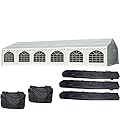 Delta 40'x20' Fire Retardant (FR) PVC Party Tent,Wedding Tent Canopy,Outdoor Event Shelter,Garden Gazebo,with Waterproof Top,Galvanized Steel Poles,Carry Bags