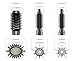 Hair Blow Dryer Brush, Salon Styler, Hot Air Hair Dryer and Volumizer Kit with Three Interchangeable Barrels | Replacement Parts Orderable
