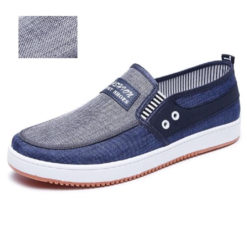 Men's Loafers Casual Slip On Canvas Shoes，Lightweight Breathable Walking Driving Shoes for All Seasons2