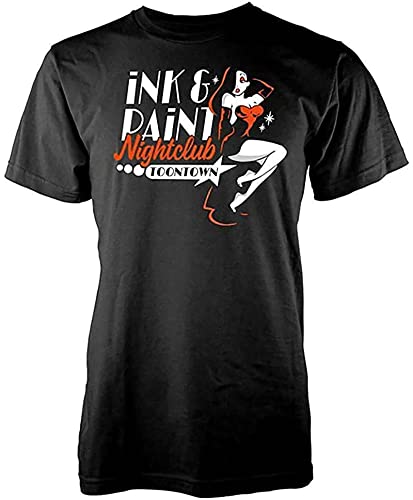 Olgyn Ink and Paint Nightclub Jessica Rabbit - Camiseta gráfica para hombre, color 23, Negro, S