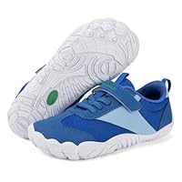 SAGUARO Scarpe Barefoot Bambini Sneakers Minimaliste Leggere Ragazzi Ragazze Scarpe da Scoglio Antiscivolo a Piedi Nudi, Blu Intenso, 30 EU