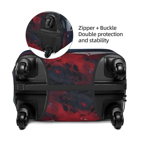 Dark Fantasy Butterflies Roses Elastic Luggage Cover Elastic Suitcase Cover Protector Scratch-Resistant Covers For 29-32 Inch Luggages XL4