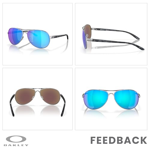 OAKLEY Feedback OO4079 Sunglasses For WoMen+ Bundle Accessory Leash Kit, Microfiber Pouch3