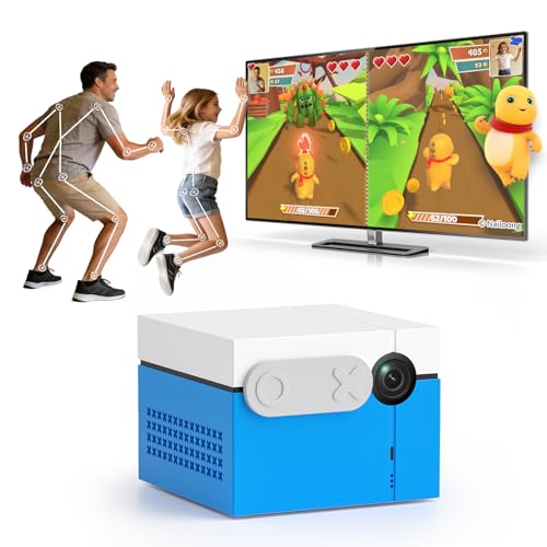 KINHANK MotionX Active Game Console with 41 Motion Games for Kids&Family,Plug&Play AI Motion Gaming Console,Dynamic Updates,No Subscription,CPC-Certified,Great for Gaming Nights,Parties,Indoor Exercise