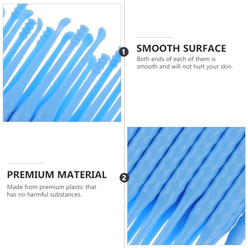 minkissy 30Pcs Disposable Ear Wax Removal Kit Plastic Ear Cleaner Stick Ear Curette Ear Sticks for Man Woman Children Ear Wax Removal Candles (Random Color)