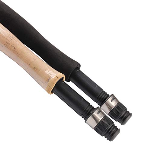 Rosewood Telescopic Spinning Rod,Travel Pack Fly Fishing Rods,#3 Feature Durable Fiberglass Blank,1 Piece (Yellow, 6-Feet 6-Inch) Comfortable Eva/Cork Handle,Accessories (Cork Handle) #TOP5